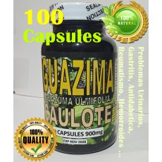 Guazima, guasima, caulote, guazuma umlifolia Capsules 900mg, guacima